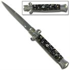 black marble milano automatic switchblade knife a150p