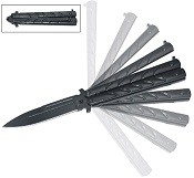 black twist butterfly knife 12315bk