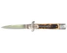 faux stag leverlock automatic knife sb301f