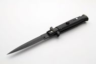 9" Frank Beltrame Black Tactical Italian Stiletto Automatic Knife Black Dagger