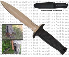 military boot knife silver hk43485bs