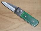 mini green wood autoswitch knife sp353gn