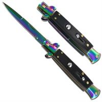 switchblade stiletto black titanium knife A150KBR