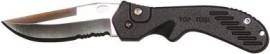7.5" top tech black switchblade taiwan knife