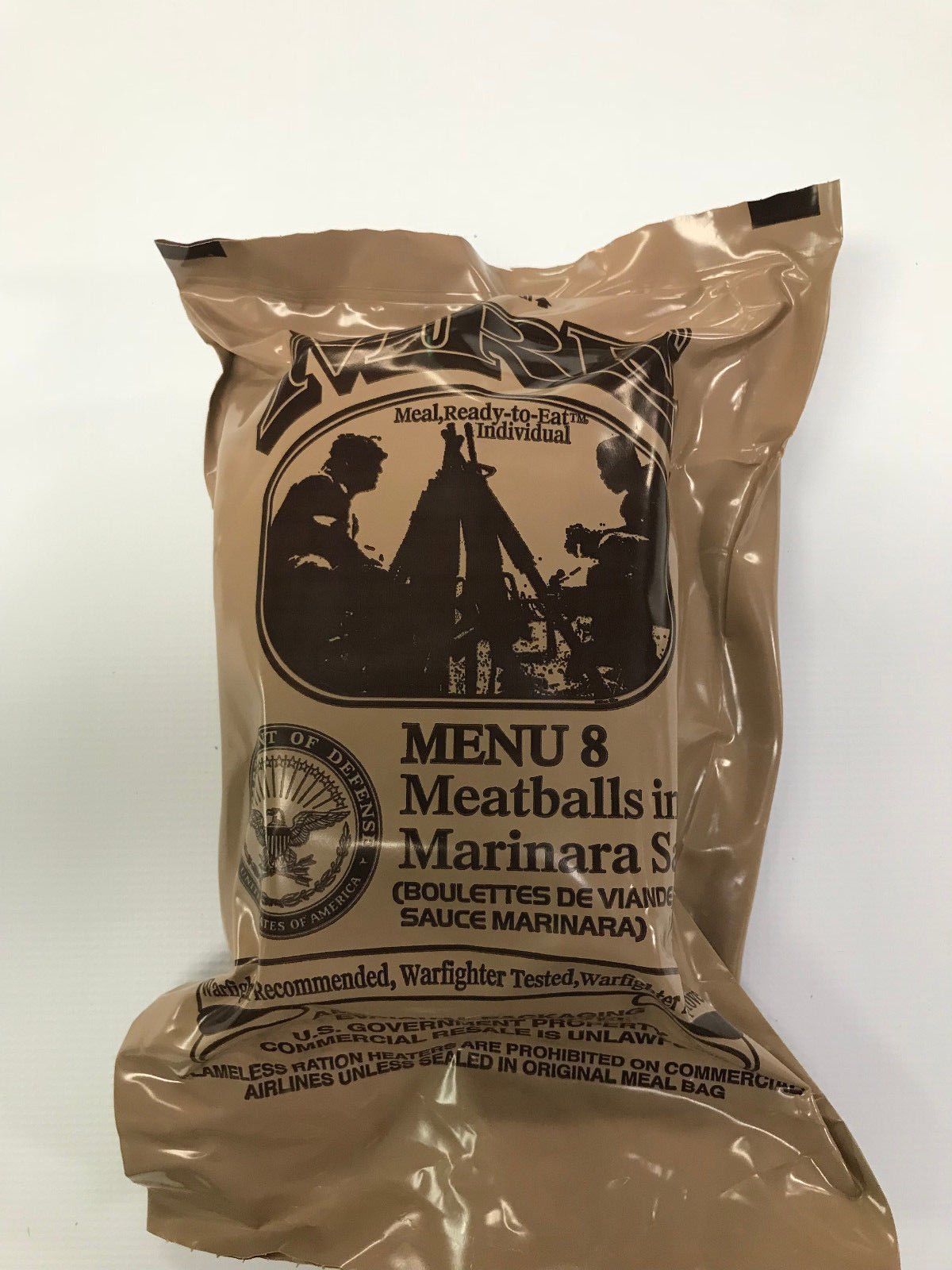 US MRE Menu 8 Meatballs In Marinara Sauce